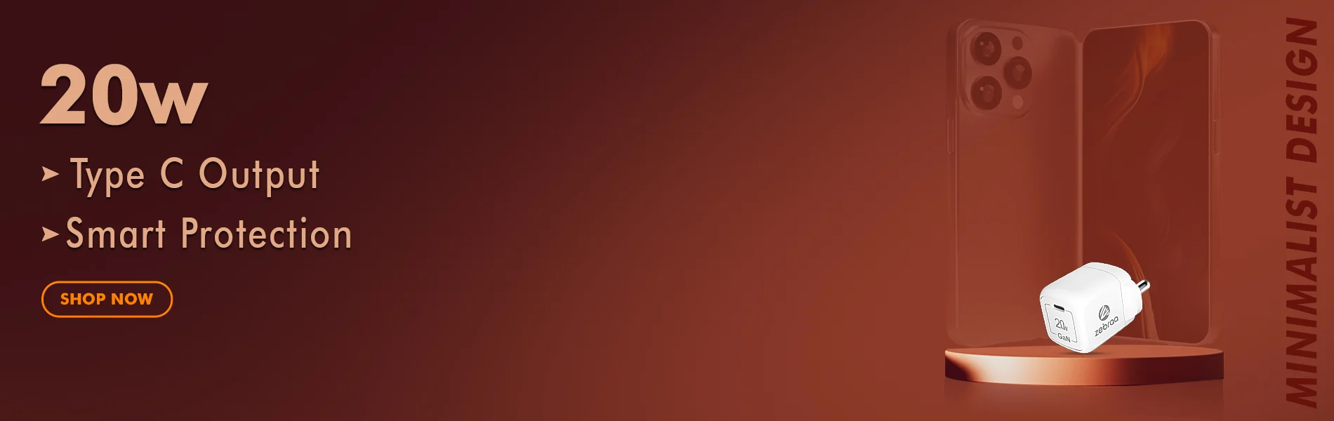 zebraa charger 20w banner